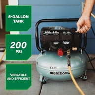 Metabo HPT THE TANK: Compressor de Ar Portátil 200 PSI | 6 Galões | Potência e Versatilidade para Profissionais - imagem 4