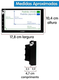 Central Multimídia H-Tech HT-7225CA 7" Android 2GB/64GB com Câmera - Seu Carro Conectado e Moderno! - imagem 4
