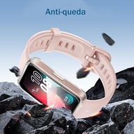 Kit 2 Películas Protetoras HAOZHI para Huawei Band 10, 9 e 8 - Proteção Total e Design Elegante (Preto + Transparente) - imagem 3