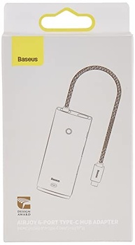 Baseus Lite Hub USB-C 6 Portas: Expanda Conexões com Estilo e Praticidade - imagem 3