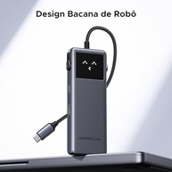 UGREEN Uno Hub USB C, 6 em 1 Robot Adaptador USB C 3.2 Gen 2 com HDMI 4K 60Hz, 2*USB e 2*USB C 10Gbps, PD 100 W Compatível com MacBook Pro Air Surface Chromebook DELL XPS e Mais Dispositivos Tipo C - imagem 3