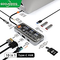 Hub USB-C Goojodoq: Sua Central Multimídia - imagem 1