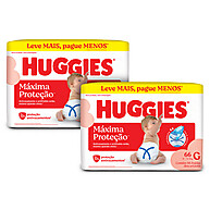 Huggies Máxima Proteção G: Kit com 66 Fraldas - imagem 1