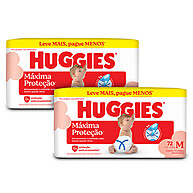Huggies Máxima Proteção M: 72 Fraldas Imbatíveis! - imagem 1