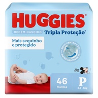 Huggies Tripla Proteção: Fralda P Mega 46! - imagem 1