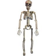 Caveira de Halloween Mini Esqueleto Humano Articulado Ultra Realista 3D - Decoração Assustadora para Casa, Quintal e Jardim - imagem 1