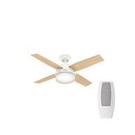 Ventilador de Teto Dante Branco Hunter Fan - Controle Remoto, Silencioso e Moderno - imagem 1