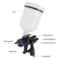 Luqeeg Pistola de Pulverização HVLP Portátil 4000B - 600mL, Bico 1.3mm, para Pintura Automotiva e Projetos DIY - imagem 4
