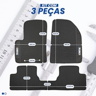 Tapete Interno Borracha Inteiriço 3 Peças para Hyundai Creta 2022-2025 - Proteção e Estilo - imagem 2