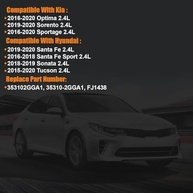 Injetores de Combustível 2.4L L4 para Hyundai Sonata, Tucson, Santa Fe e Kia Optima, Sportage - Peça de Reposição 35310-2GGA1 FJ1438 - imagem 3