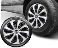 Jogo 4 Calotas Esportivas Velox Aro 15 Preto/Prata para Hyundai HB20, HB20S, HB20X - imagem 4