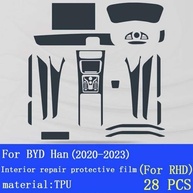 Proteção Premium para BYD Han EV DM-i 2020-2024: Película Transparente para Console e Tela de Navegação - imagem 4