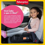 Cadeira Booster i-Fit Plus Fisher-Price Preto: Segurança e Conforto Certificados i-Size - imagem 3