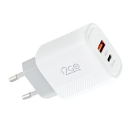Carregador Ultra Rápido i2GO PRO: USB-C PD 20W + USB-A QC 18W - Branco - imagem 5