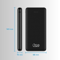 Power Bank i2GO Plus 10000mAh: Carregador Portátil Essencial com USB-C - imagem 5
