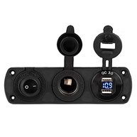 Tomada Isqueiro 12V com USB Duplo e LED Azul: Carregador Universal para Carro, SUV e Iate - imagem 4