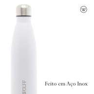 Garrafa Térmica Aço Inox 500ml - Isolamento Duplo Wolff Ice Branca - imagem 4