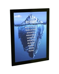 Quadro Decorativo A3 Iceberg do Sucesso - Frases Motivacionais para Decoração de Ambientes - imagem 2