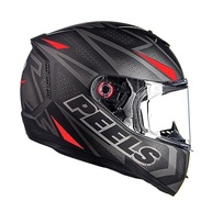 Capacete Peels Icon Fast Preto Fosco Vermelho: Segurança e Estilo para Sua Pilotagem - imagem 2