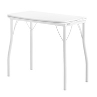 Mesa Dobrável Branca com Tampo em MDP e Tubos de Aço - Ideal para Espaços Pequenos - imagem 2