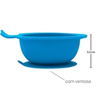Bowl de Silicone com Ventosa Azul - Seguro, Prático e Ideal para Bebês - imagem 4