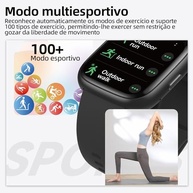 Smartwatch Rosa com Alexa, IP68, Chamada Bluetooth e Modo Esportivo - Seu Companheiro Ideal! - imagem 5