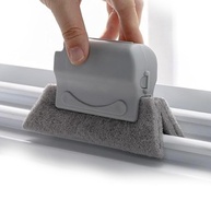 Escova de Limpeza Multiuso com Microfibra - Ideal para Trilhos, Janelas e Cantos Difíceis - imagem 1