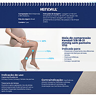 Meia Kendall 7/8 com Silicone: Conforto e Compressão Ideal - imagem 2