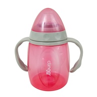 Copo com Alças e Bico em Silicone Colors Rosa - Clingo | Seguro, Leve e Ideal para Bebês - imagem 1