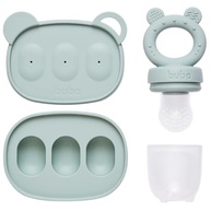 Kit Porta-Frutinhas e Forminha em Silicone Verde - Ideal para Introdução Alimentar e Sorvetes - imagem 4