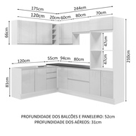 Cozinha de Canto Madesa Acordes: Seu Espaço Ideal! - imagem 2