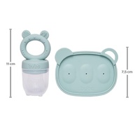 Kit Porta-Frutinhas e Forminha em Silicone Verde - Ideal para Introdução Alimentar e Sorvetes - imagem 3