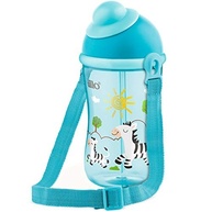 Copo Cantil com Canudo de Silicone da Lillo - Azul 390ml | Ideal para Crianças a Partir de 1 Ano - imagem 2