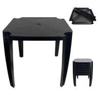 Mesa Quadrada Desmontável 70x70cm em Plástico Resistente - Ideal para Espaços Pequenos - imagem 2