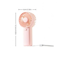 Mini Ventilador Portátil Rosa - Leve, Compacto e Ideal para Atividades ao Ar Livre - imagem 3