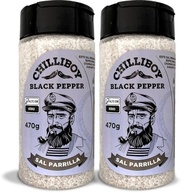 Sal de ParrillaChilliBoy, Feito com Pimenta do Reino, Ideal para carnes e legumes, pacote com 2 unidades - imagem 2