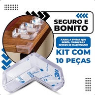Kit 10 Protetores de Canto em Silicone com Adesivo – Segurança Total para Bebês e Idosos - imagem 3