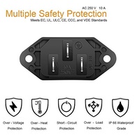 Pacote com 10 Adaptadores de Tomada IEC 320 C14 250V 10A - Conexão Segura e Profissional - imagem 5