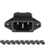 Pacote com 10 Adaptadores de Tomada IEC 320 C14 250V 10A - Conexão Segura e Profissional - imagem 1