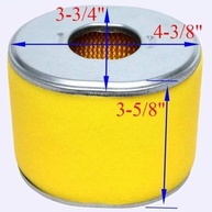 Kit Filtro de Ar AFZE30 Genuíno + Vela de Ignição BPR5ES para Geradores Honda GX340/GX390 - imagem 4
