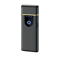 Isqueiro Elétrico USB Recarregável Slim Preto - Ignição a Arco, LED e Design Moderno - imagem 1
