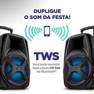 Caixa de Som Amplificada Mondial Connect Power II 500W RMS: Som Potente e Conectividade Total - imagem 5