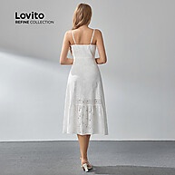 Vestido Elegante Floral com Babado e Ilhós - imagem 2