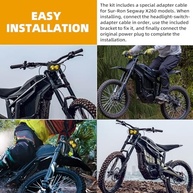 Kit Farol LED Amarelo Baja para Sur-Ron X260, Talaria Sting R MX4 - Iluminação Potente e Segura - imagem 4