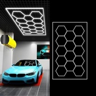 Luz de Colmeia LED Hexagonal 672W: Iluminação Premium para sua Barbearia, Gym ou Lavagem de Carro! - imagem 2