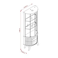 Cristaleira Marina: Elegância e Iluminação - imagem 2