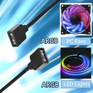 Kit 4 Cabos Extensão ARGB 3 Pinos 5V - Ilumine Seu PC com Estilo! - imagem 4