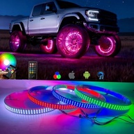 Kit Luzes de Roda LED RGBW com App: Ilumine seu Carro com Estilo e Segurança! - imagem 2