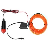 Luz de LED Fria Laranja para Carro 12V - Ilumine seu Veículo com Estilo e Flexibilidade (2m) - imagem 4