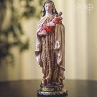 Sacro Imagem 30cm Santa Terezinha em Resina Importada - Decoração Religiosa Elegante - imagem 3